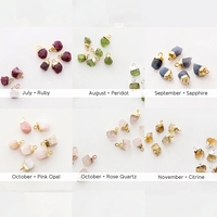 Accessoires Bijoux Bijoux en cristal de pierre naturelle Collier de pierres précieuses brutes Collier de pierres de naissance Cadeau pour son cadeau d'anniversaire