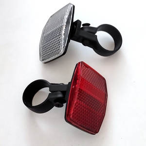 Bicycle Rear Reflectors Front And Rear Light Set Easy Installation Plastic Resin Handlebar Seat <b>Frame</b> <b>Mount</b> - Product Image 1