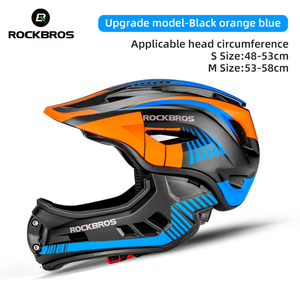 Casco Integrale ROCKBROS per Bambini, per Mountain Bike, Downhill, Ciclismo, Protezione e Sicurezza - Product Image 1