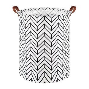 Cesta de <span class=keywords><strong>ropa</strong></span> <span class=keywords><strong>sucia</strong></span> de lino y algodón de tela plegable transfronteriza, cesta de almacenamiento <span class=keywords><strong>para</strong></span> dormitorio de niños, asa de cuero <span class=keywords><strong>para</strong></span> lavandería <span class=keywords><strong>infantil</strong></span> - Product Image 5