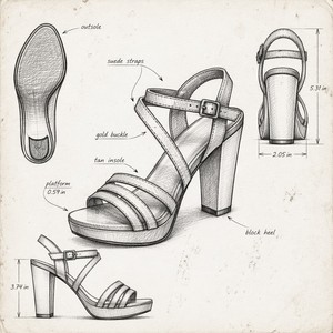 <span class=keywords><strong>Sandalias</strong></span> de Plataforma con Tacón Cuadrado y Soporte de Arco para Mujer, Diseño OEM al por Mayor, con Rayas de Zebra Arcoíris Brillantes, Tira Metálica Rosa y Detalles Dorados en el Tobillo - Product Image 3