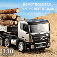 HUINA 1318 1/24 RC remorque plate-forme télécommande tracteur camion jouet ingénierie Construction véhicule pour enfants