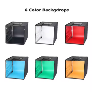 <span class=keywords><strong>Photo</strong></span> Light Box 40cm Kit de estudio Fotografía con 6 fondos de color <span class=keywords><strong>Photo</strong></span> <span class=keywords><strong>Studio</strong></span> Shoot Soft Box <span class=keywords><strong>Photo</strong></span> Box con luces - Product Image 5