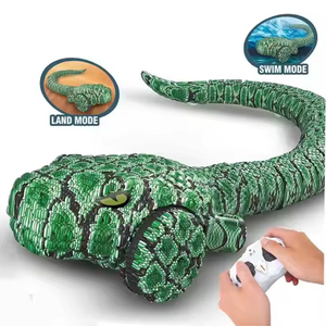 Jouets chanceux Rc <span class=keywords><strong>serpent</strong></span> amphibie télécommande jouet Python terre eau natation <span class=keywords><strong>serpent</strong></span> Simulation animaux jouets <span class=keywords><strong>pour</strong></span> enfants - Product Image 1