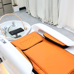 Lit de lavage professionnel pour salon avec fonction massage et lavabo en céramique - Équipement japonais de spa capillaire - Product Image 3