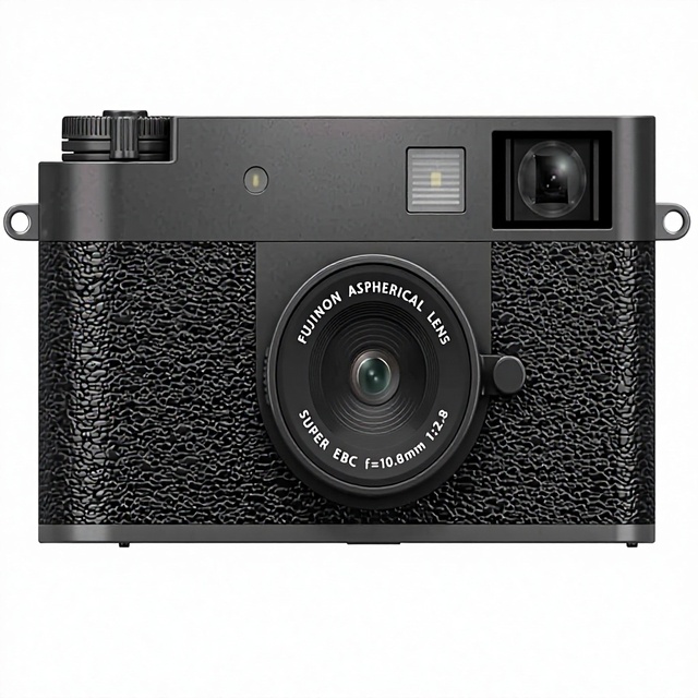 FUJIFILM X Half Premium Compact 4K Digital Camera (Charcoal Silver) Bundle Carrying Case 64GB Memory Card Lens Cap Keeper Wallet