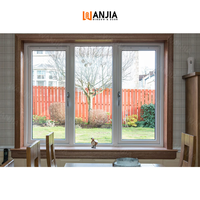 Fenêtres en PVC pour l'intérieur des maisons, fenêtres en vinyle plastique à battants, design moderne, fenêtres à battants en PVC à double vitrage