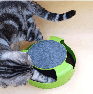 Jouet interactif pour chat en gros - Jouet rotatif pour chat d'intérieur avec souris tournante - Aire de jeu automatique pour l'exercice des chatons - Product Image 4