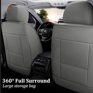 Xiangta Luxury Nappa PU Fundas de asiento de coche de cuero Protector impermeable de alta calidad Juego completo para la mayoría de los coches Sienna <span class=keywords><strong>Escape</strong></span> Fiesta - Product Image 3