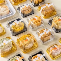 Boîtes d'emballage en plastique pour gâteaux de lune 50g 75g 100g 125g, boîtes de rangement alimentaire pour gâteaux