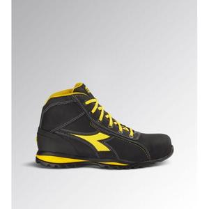 Chaussures de sécurité Diadora Glove Mid S3S Fo Hro noires avec embout en acier antidérapant pour homme, taille 44, coupe régulière, doublure en mesh - Product Image 1
