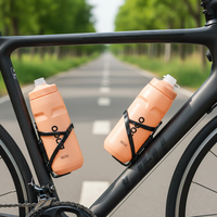 Bouteille d'eau sport compressible 710 ml, prix usine, en plastique PP mat coloré, anti-fuite, sans BPA, réutilisable, facile à utiliser pour le cyclisme et la randonnée