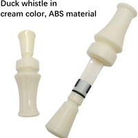 Canard imitant l'extérieur appelant imitant son sifflet blanc en plastique sifflet chasse leurre accessoires