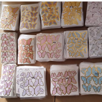 11-teiliges Set Lila Schöne Schmetterling-Kuchendekoration für Valentinstag Weihnachten Kuchenverzierung Party Heim-Deko