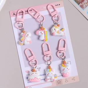 Porte-clés Licorne Kawaii en Résine CHENXI, Dessin Animé, Impression UV, Étanche, Tendance Mode, Pendentif Promotionnel pour Sac à Dos - Product Image 1
