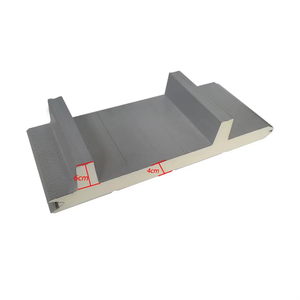 Modern Outdoor Finished 40+60mm Industrial <strong>Back</strong>-ribbed Aluminium Alloy Thermal Insulation <strong>Door</strong> Panel with Polyurethane Foam - Product Image 1