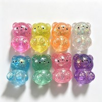 Expédition rapide, ours en gelée irisés scintillants, jouets à presser transparents, jouets mignons pour soulager le stress
