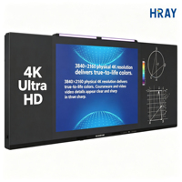 Интерактивная смарт-доска HRAY 86 дюймов для обучения в классах, образовательный дисплей BOE 4K D LED для использования в школах