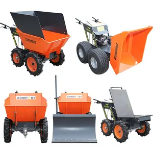 Mini Wiellader Kleine Dumper Multione Mini Loader Met Sneeuw Ploeg