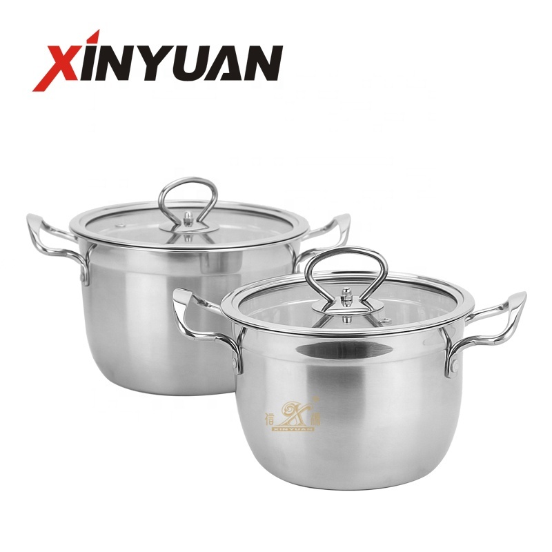 Top Grade Large Modern Stainless Steel Commercial Soup & Stock Pots with Pot Cover Mirror Polish · image 4