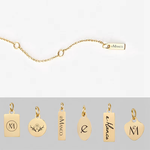Timbre <span class=keywords><strong>Géométrie</strong></span> Personnalisée Rond Vertical Plaine logo Étiquettes En Acier Inoxydable Plaqué Or 18k Rectangle Bar Tags Pendentif Charmes Pendentifs - Product Image 3