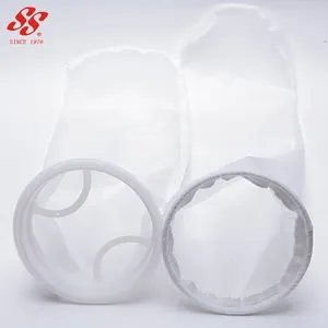 food grade 7x32 plastic ring monofilament 5 10 25 50 100 150 200 micron nylon filter mesh bag/liquid filter sock for filter