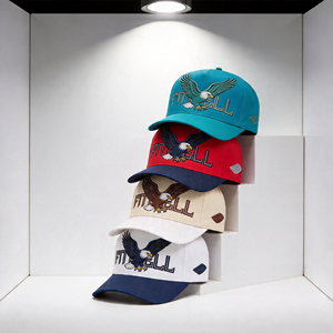 Casquettes de baseball à 5 panneaux en coton bicolore de haute qualité avec logo brodé personnalisé - Product Image 3