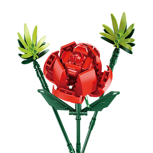 Colección de Bloques de Construcción de Flores: Campanula, Rosa, Clavel, Tulipán, Juguetes Educativos para Niños - Product Image 5