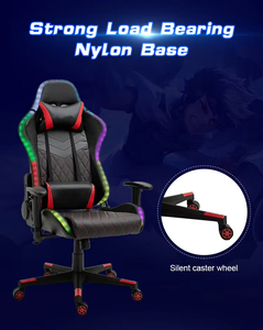 Nueva Silla Gamer RGB Colorida para Computadora, Silla de Juego Negra para PC, Diseño Moderno y Profesional para Sala de Juegos, Modelo 5934 - Product Image 5