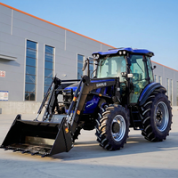 Traktor Pertanian LUYU dengan Part Opsional Berkualitas Tinggi, Mesin Pertanian 100HP 4x4 Mini Traktor Dijual