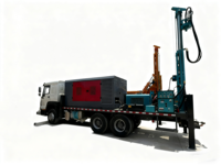ZHIZUAN Foreuse hydraulique diesel sur chenilles pour forage de puits d'eau et de mines, profondeur max. 1100m, pompe 220V, facile à utiliser