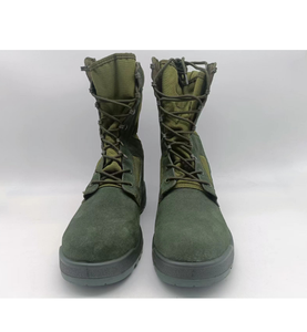 Bottes de combat en daim marron vert TSB21-4 DMS, cuir de vache - Product Image 5