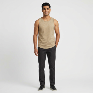 เสื้อกล้ามผู้ชายสีพื้นแห้งเร็วเสื้อกล้ามผู้ชายสไตล์ใหม่ - Product Image 1