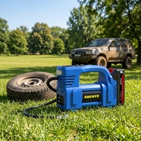 Compresseur d'air portable grande capacité avec batterie intégrée, gonfleur de pneus de voiture, moniteur de pression des pneus et lumière LED – Modèle 2026