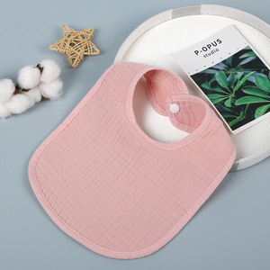 Unisex White Baby Lätzchen Plain Dyed Eco Friendly Baby Lätzchen Personal isierte benutzer definierte monogramm ierte Text Baumwolle Versand bereit 100% Baumwolle - Product Image 2