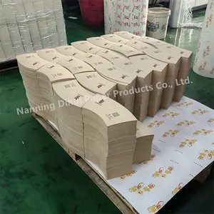 Fabricante proveedor PE recubierto Pulpa de bambú taza de papel espacios en blanco ventilador de papel para taza de papel materia prima