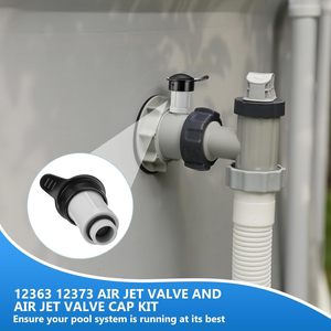 วาล์วเป่าลมสำหรับเปลี่ยน รุ่น 12363 12373 วัสดุ ABS ทนทานต่อการกัดกร่อน สำหรับสระว่ายน้ำเป่าลม อุปกรณ์เสริมสำหรับการว่ายน้ำ - Product Image 4
