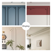 Moulure murale en PU Garniture et rail de chaise Panneaux de moulures murales en polyuréthane 3D pour mur Plafond Fenêtre Armoire Porte Miroir Cadre Décor