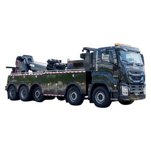 รถยกอีซูซุ FTR 10x4 สำหรับงานหนัก พร้อมเครน 50 ตัน และล้อไฮดรอลิกยกได้ เครื่องยนต์ 4UZ1 - Product Image 1