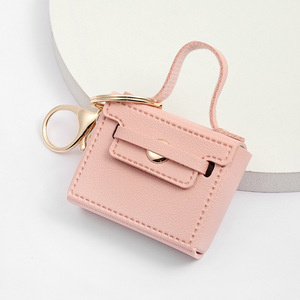 Mini Bolso de Cuero con Borla, Llavero de Lujo, Colgante para Llaves, Bolsa de Almacenamiento Portátil, Amuleto de Moda, Regalo para Mujer - Product Image 3