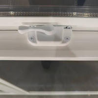 Ventanas de Vinilo de Doble Unidad con Guillotina Individual de Fábrica WEIKA, Venta al por Mayor, Brida Americana con Diseño de Rejillas Inclinables