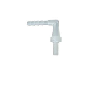 Conector de Plástico en Forma de Codo con Rosca Externa 4-M6 para Distribución de Oxígeno en Invernaderos de PP y Mangueras - Product Image 1