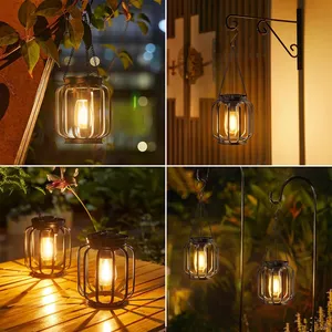 Lampes solaires <span class=keywords><strong>de</strong></span> camping en plein air pour l'extérieur Lanterne <span class=keywords><strong>solaire</strong></span> décorative Lampes suspendues d'extérieur Lanternes solaires étanches Décor <span class=keywords><strong>de</strong></span> <span class=keywords><strong>jardin</strong></span> - Product Image 5