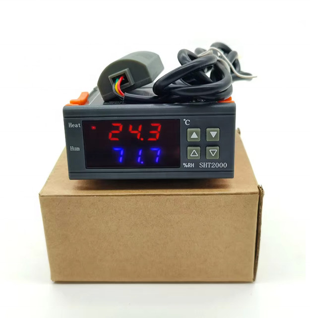 Stock Digital Humidity Temperature Controller Thermostat Humidistat Thermometer SHT2000