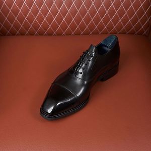 Chaussures Oxford formelles pour hommes, style rétro britannique, fabriquées à la main, en cuir Valentina, respirantes, légères, semelle en caoutchouc - Product Image 3