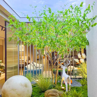 Árbol Artificial de Magnolia de Gran Tamaño, Estilo Japonés, con Campanas Colgantes Realistas, para Decoración de Interiores, Inspirado en Celebridades de Internet