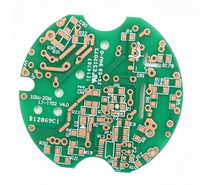 Carte de circuit imprimé rigide FR4 personnalisée, double face, ronde, OEM, pour lampe à ongles LED et module d'éclairage LED