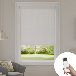 SAMADHI Smart Motorized <b>Roller</b> Window Shades Wifi App Remote Control <b>Textured</b> Fabric Electric Blinds For Apartment Home - Product Image 1