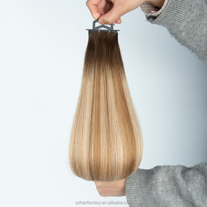 ผมแท้รัสเซียแบบ Double Drawn เกรด 12A น้ำหนัก 100 กรัม ไม่ผสมซิลิโคน สีบลอนด์ Genius Weft ผมแท้ Remy 100% แบบ Virgin Genius Weft สำหรับต่อผม - Product Image 3