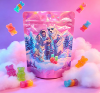 Sachet Doypack en plastique de qualité alimentaire, refermable avec fermeture zip, avec logo personnalisé, pour fruits secs et emballages de parfum pour lessive